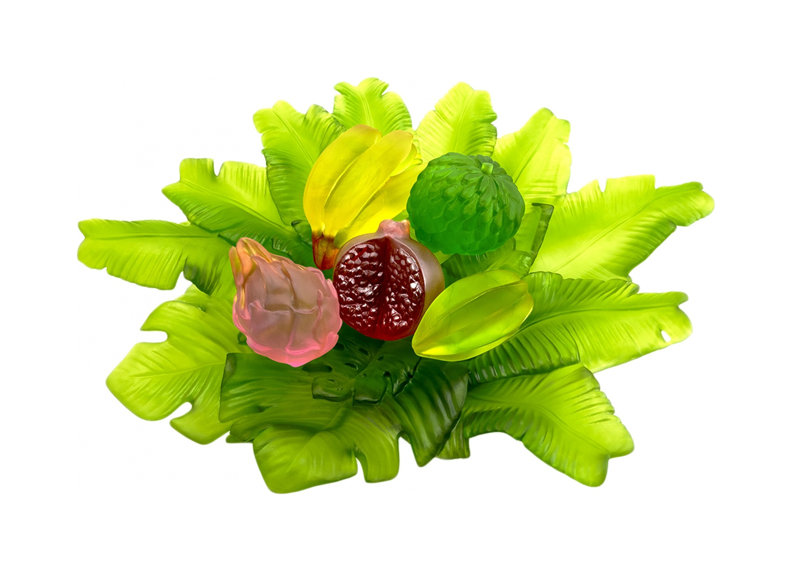 Ваза для фруктов TUTTI FRUTTI 66 см хрусталь зеленая Daum 05868