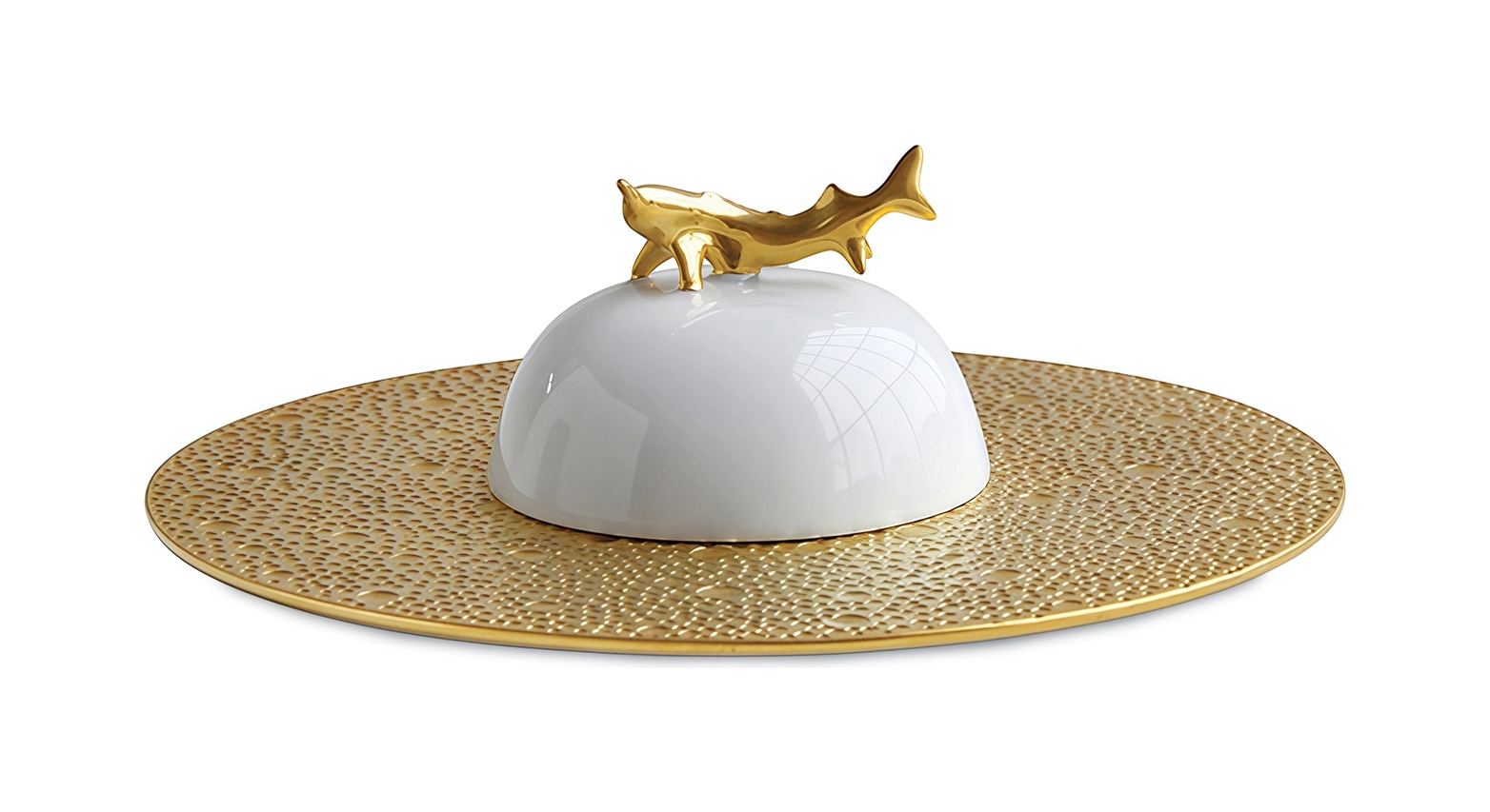 Икорница Bernardaud ECUME OR 18.5 см фарфор золото