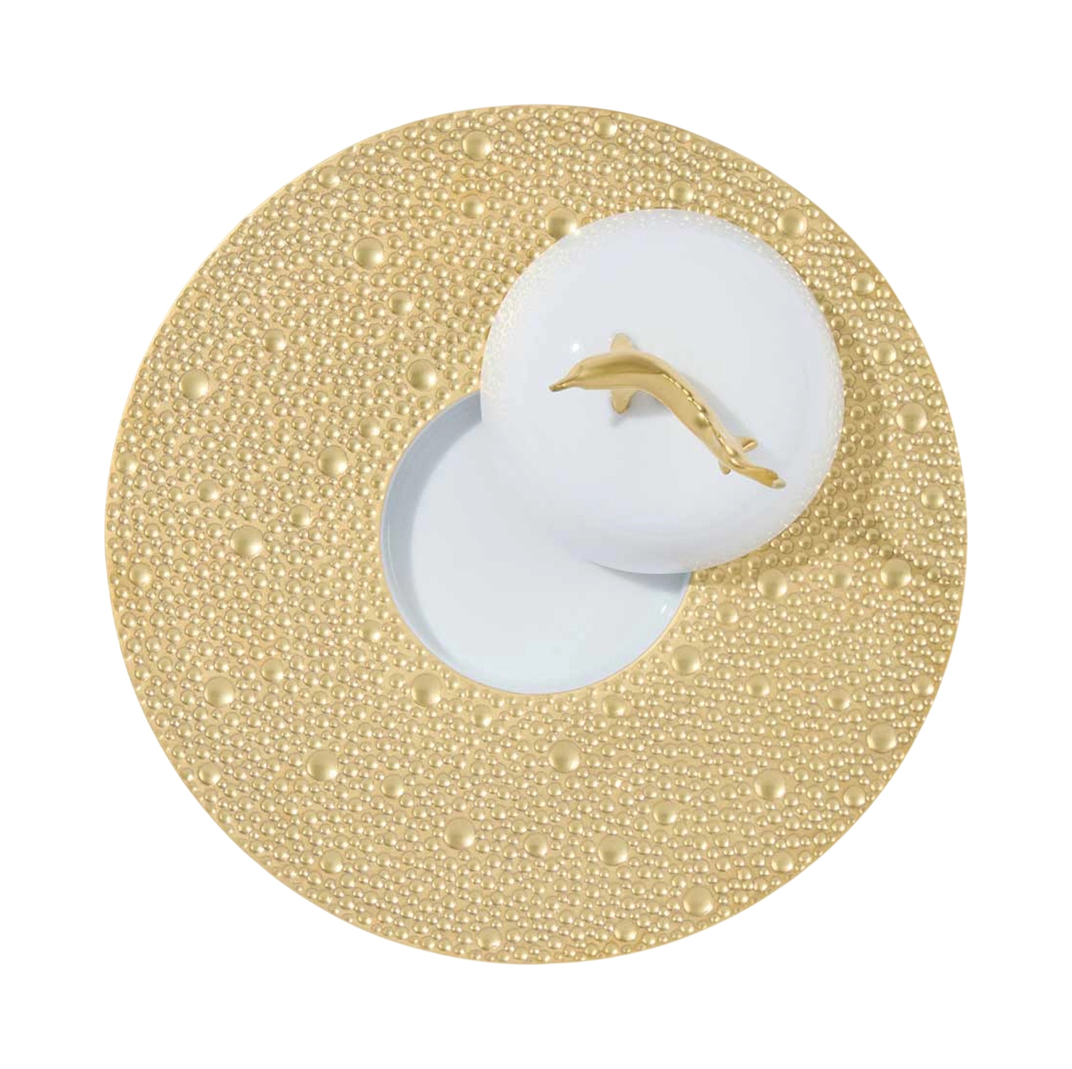 Икорница ECUME OR 18.5 см фарфор золото Bernardaud 0739/21898