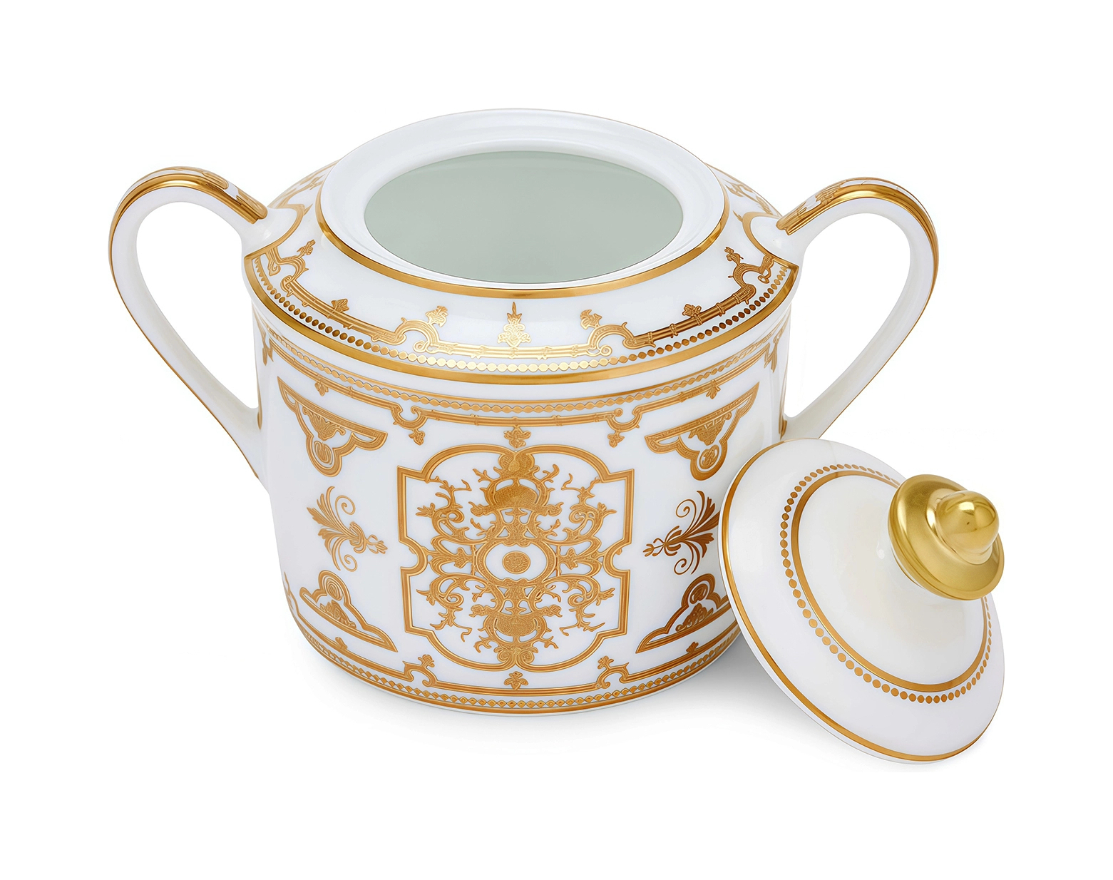 Сахарница AUX ROIS OR 200 мл фарфор белая золото Bernardaud 1847/155