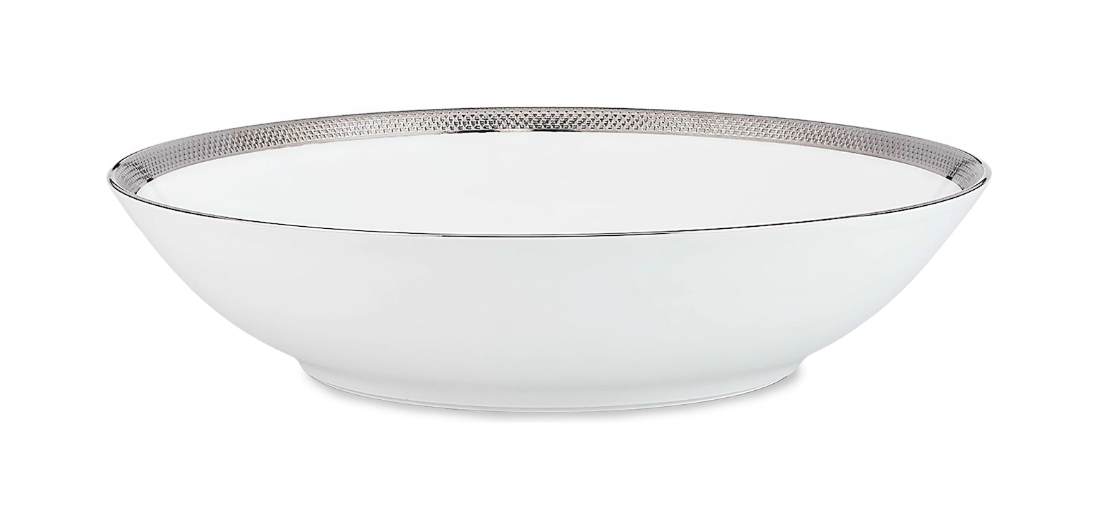 Тарелка суповая MAILLE PLATINE 19 см фарфор платина Bernardaud 2620/26