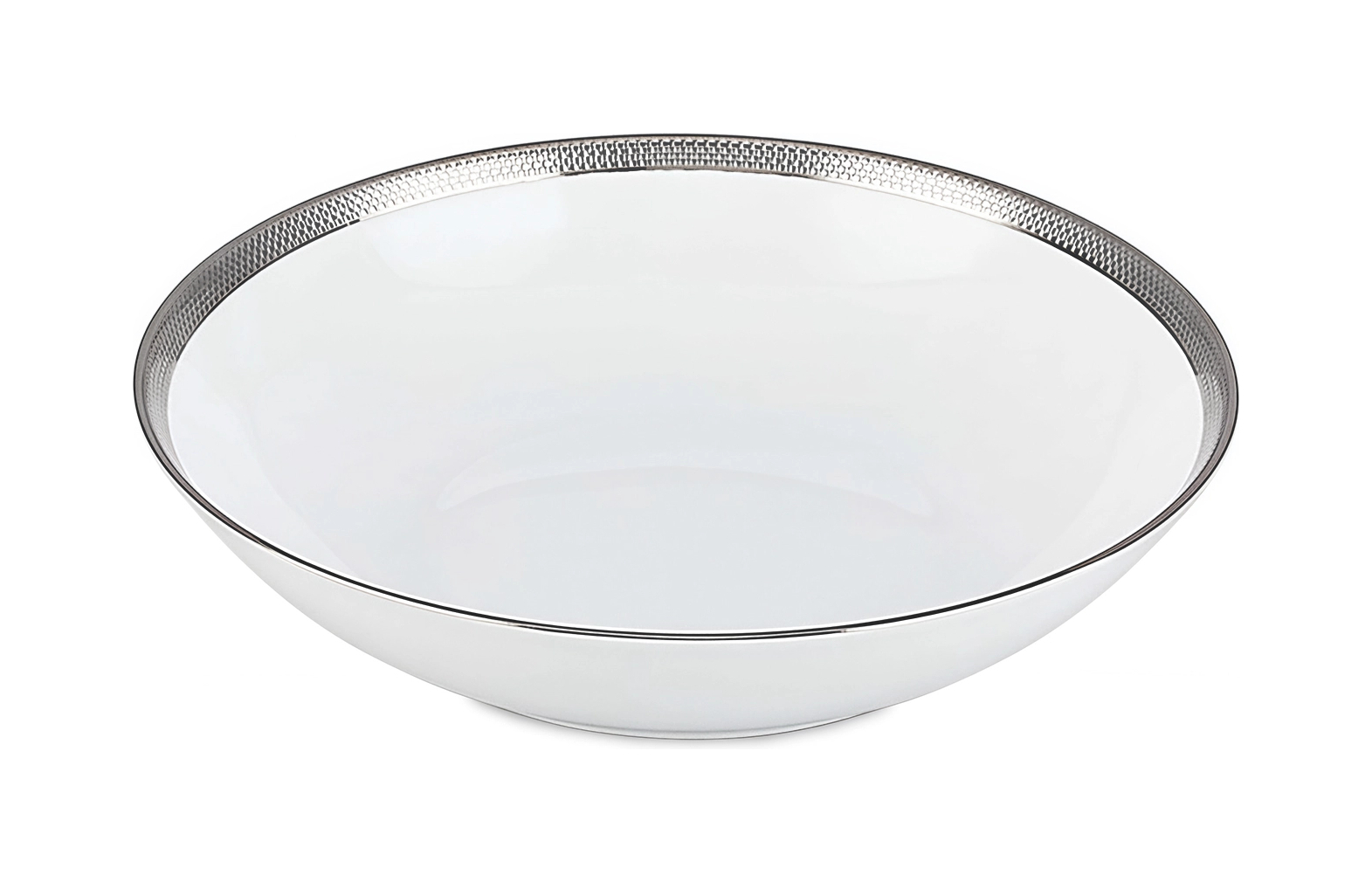 Тарелка суповая MAILLE PLATINE 19 см фарфор платина Bernardaud 2620/26