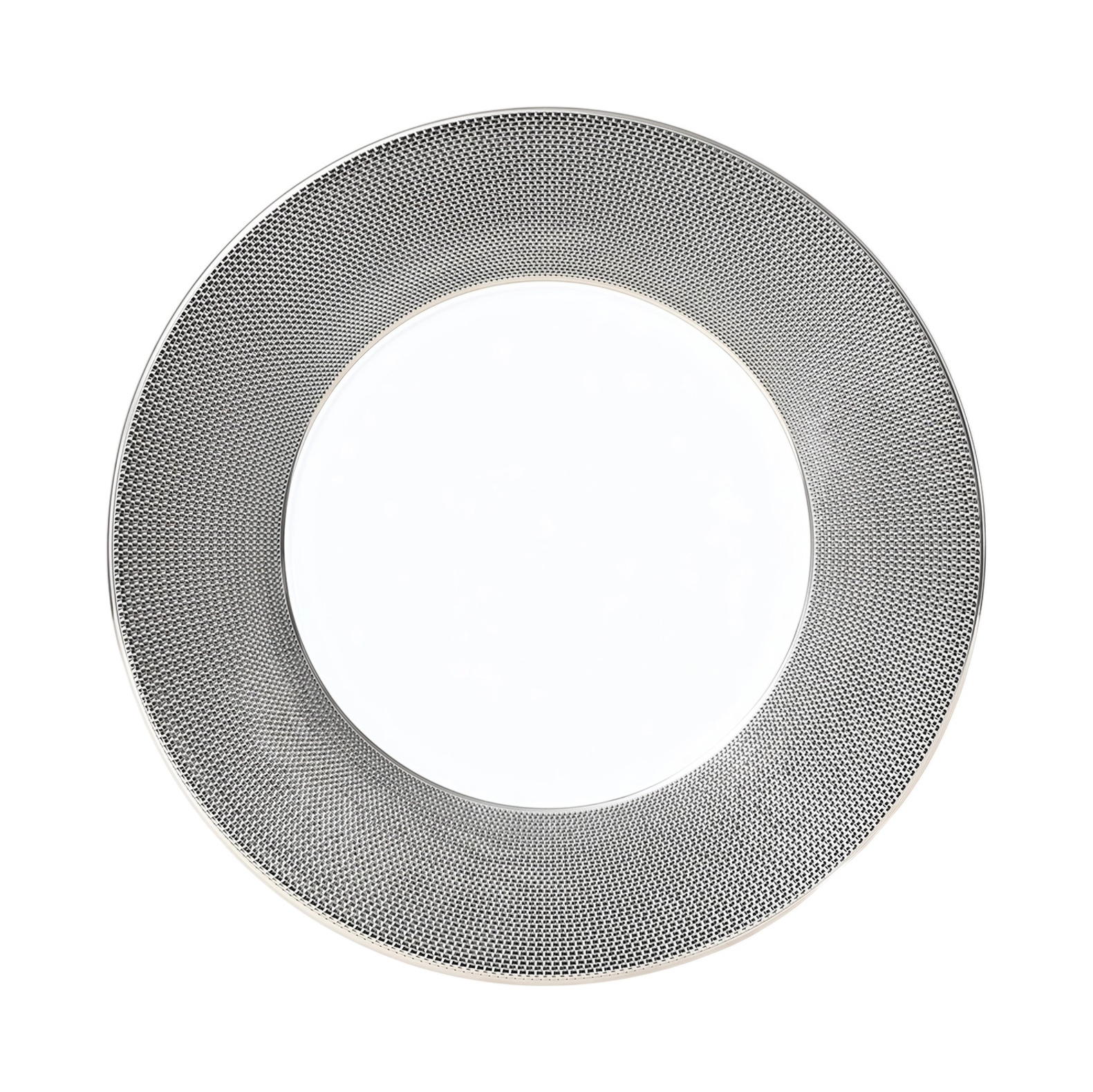 Тарелка салатная Bernardaud MAILLE PLATINE 21 см фарфор платина