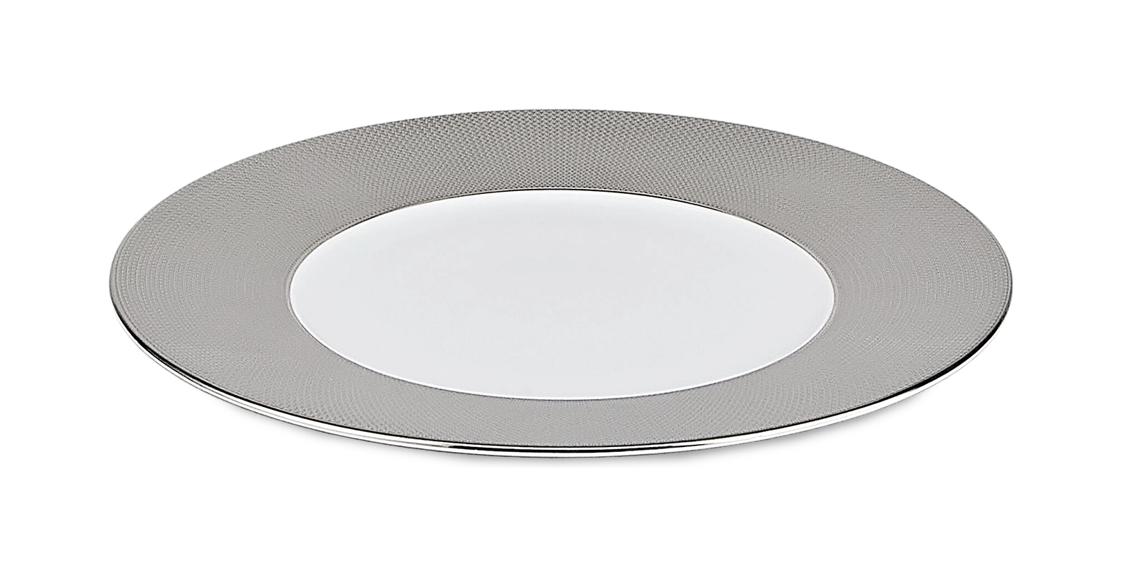 Тарелка салатная MAILLE PLATINE 21 см фарфор платина Bernardaud 2620/5771
