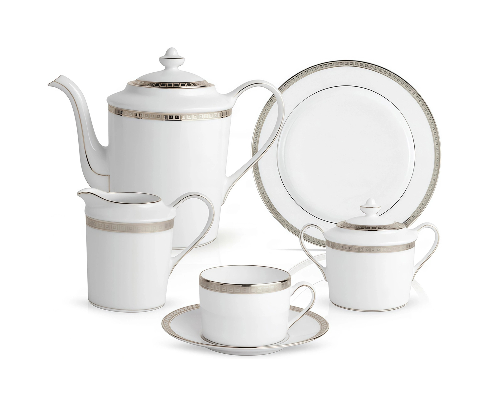 Молочник ATHENA PLATINE 300 мл фарфор платина – 2