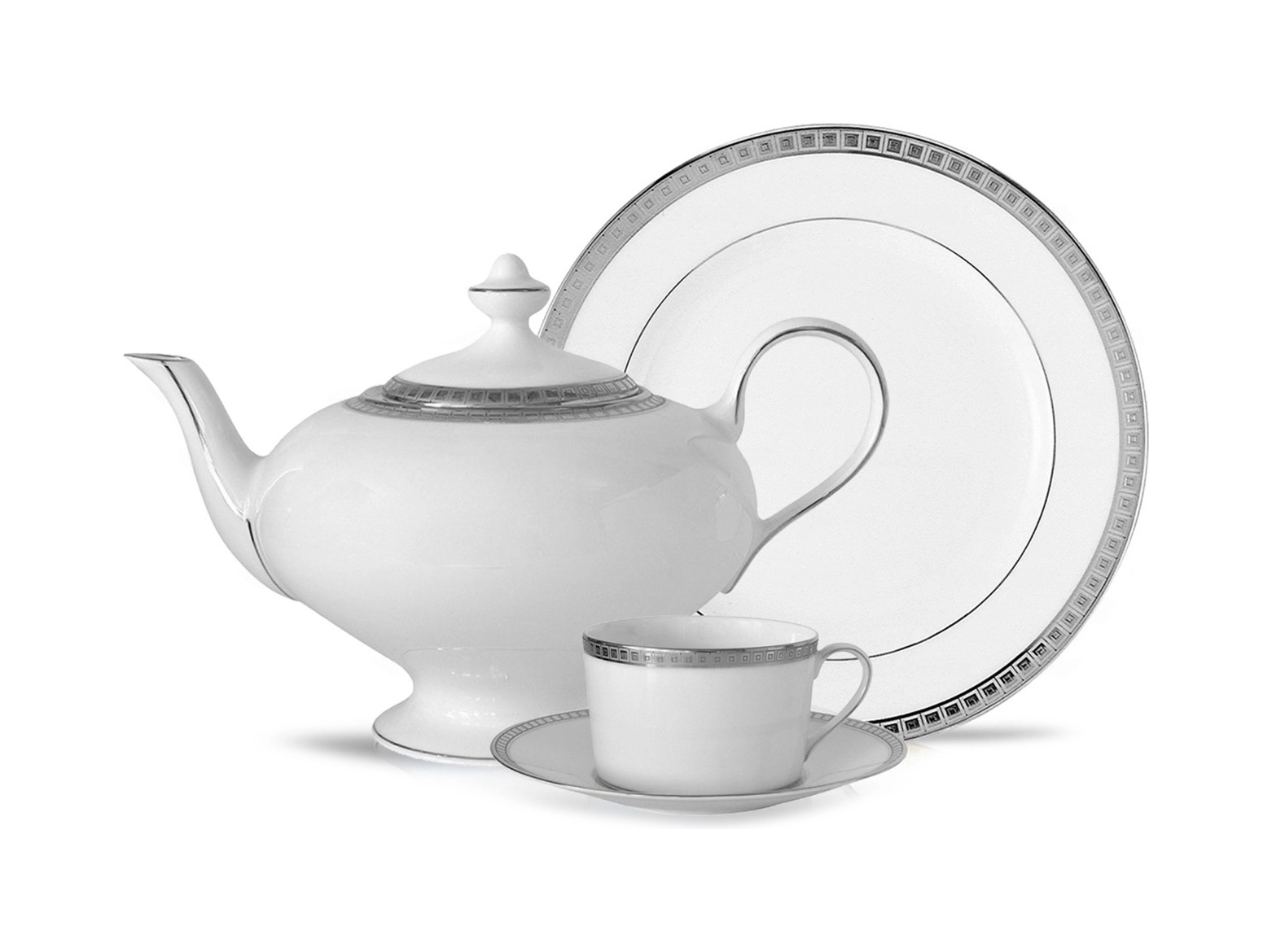 Чайник ATHENA PLATINE 750 мл фарфор платина – 2