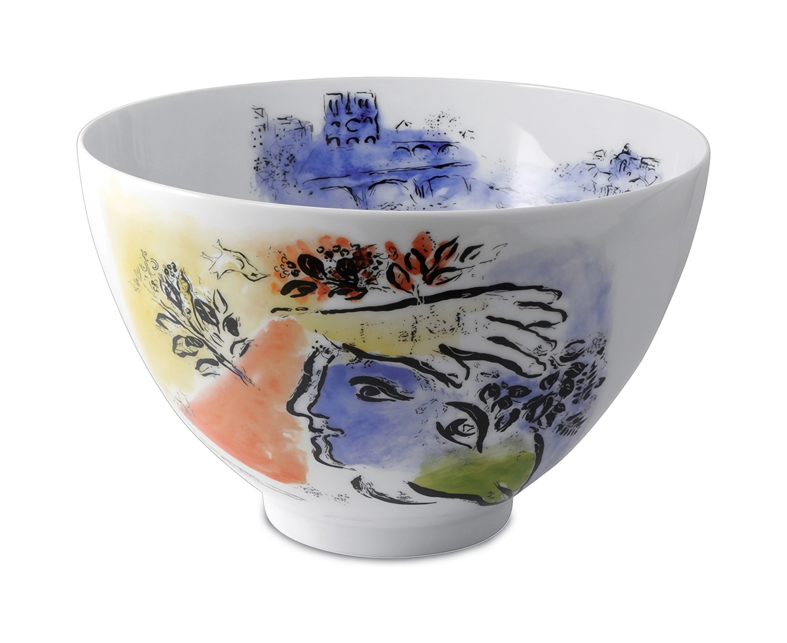 Салатник MARC CHAGALL Le ciel bleu 27 см фарфор