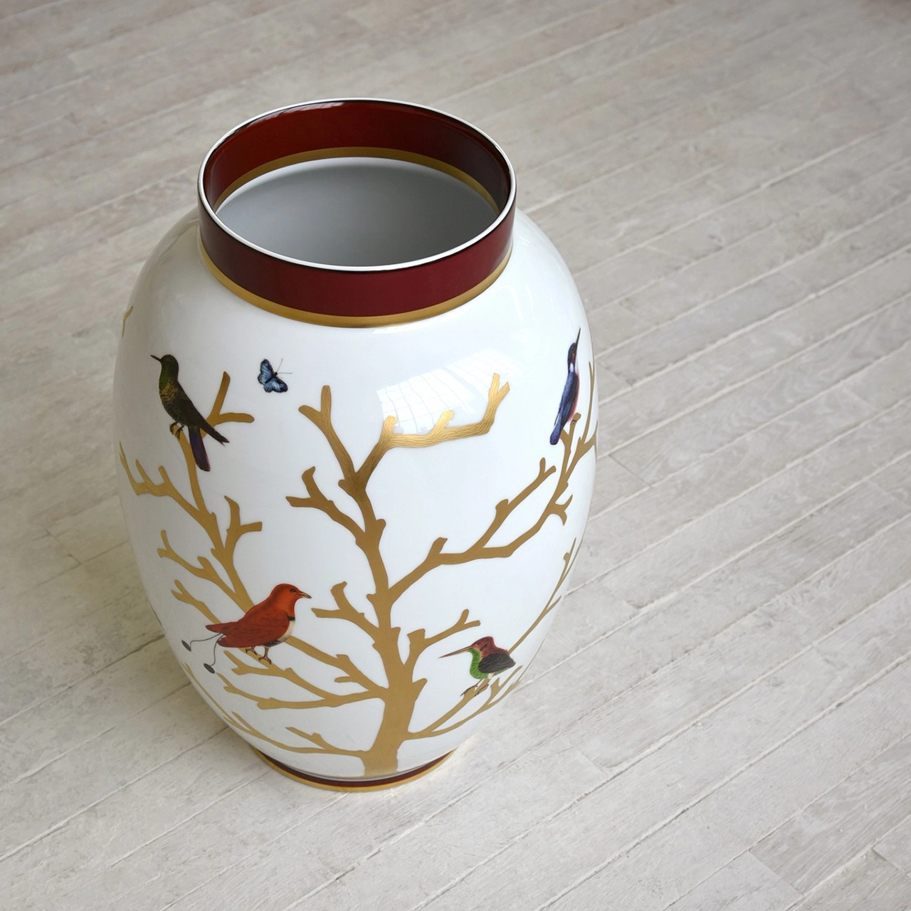 Ваза для цветов AUX OISEAUX TOSCAN 33.5 см фарфор Bernardaud 2488/8374