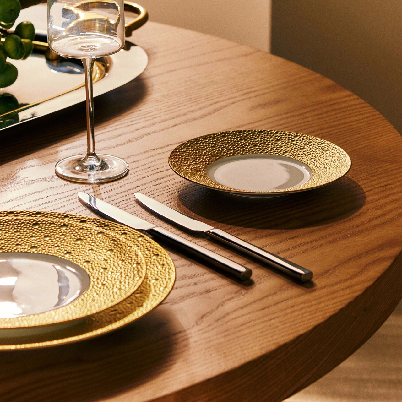Тарелка подстановочная ECUME OR 29.5 см фарфор золотая Bernardaud 0739/7
