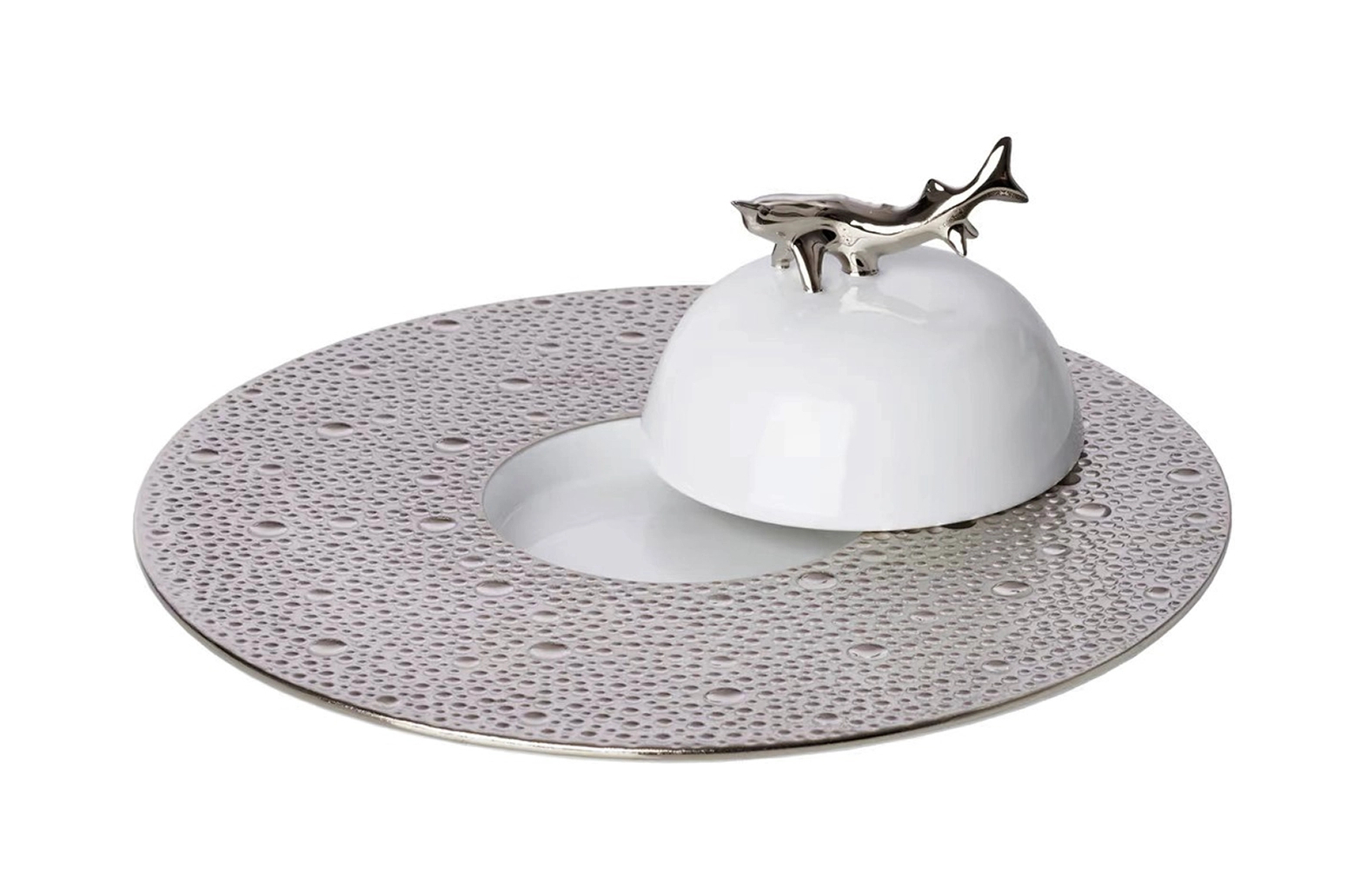 Икорница ECUME PLATINE 18.5 см фарфор платина Bernardaud 0738/21898