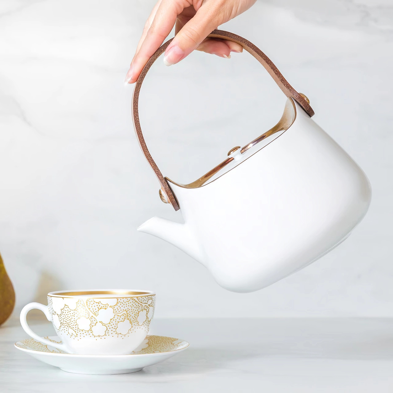 Чайник CABAS 900 мл фарфор белый Bernardaud 1709/22163