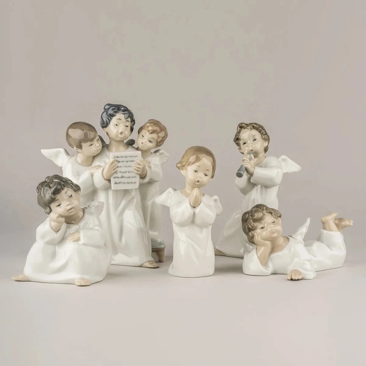 Статуэтка Ангел с флейтой 16 см фарфор – 2