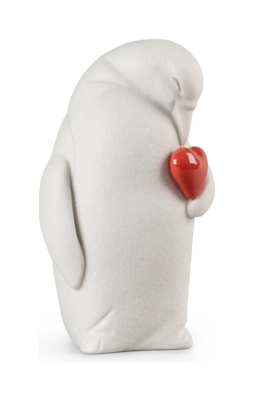 Статуэтка Пингвин-защитник 11 см белая, фарфор