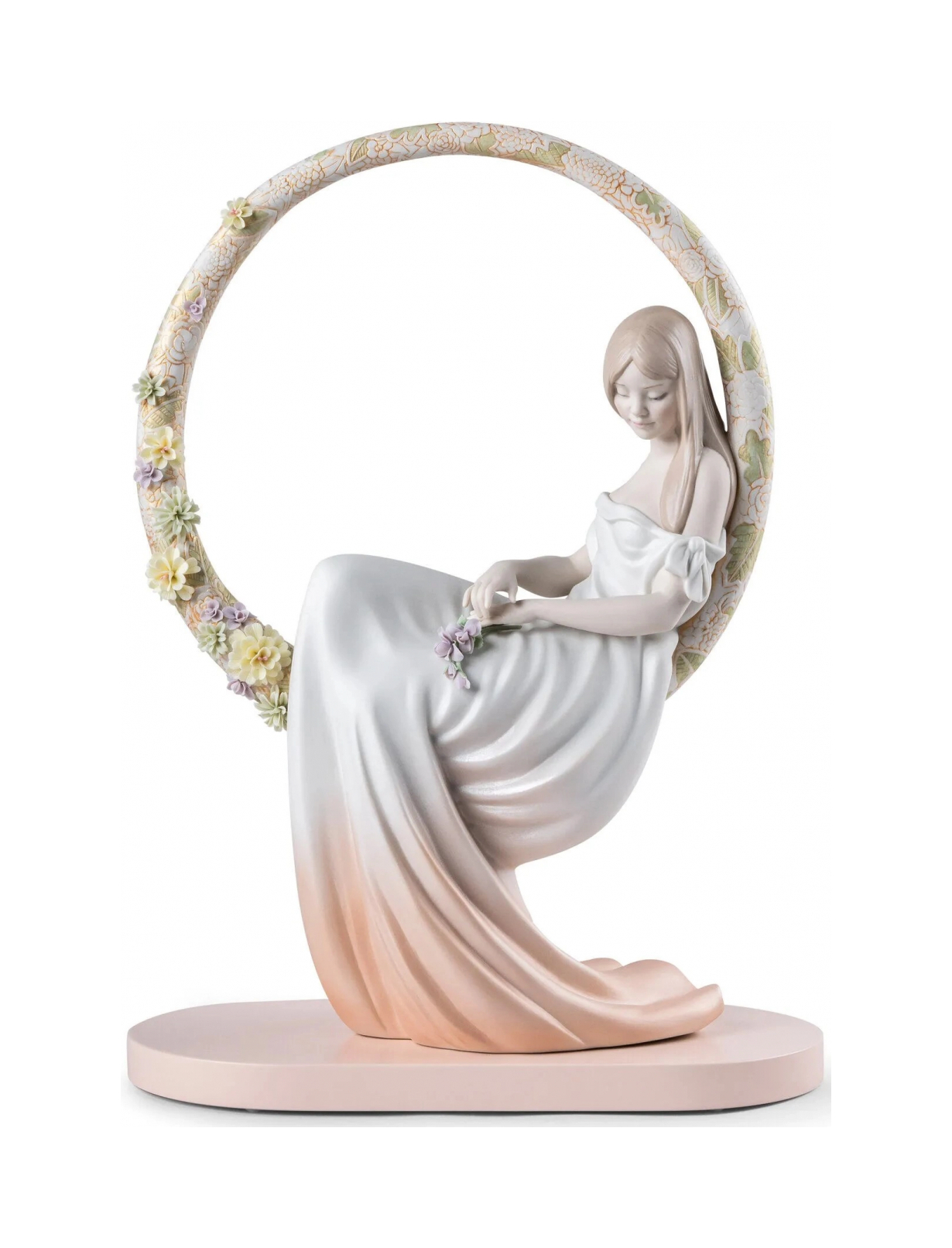 Статуэтка В её мыслях 43 см фарфор