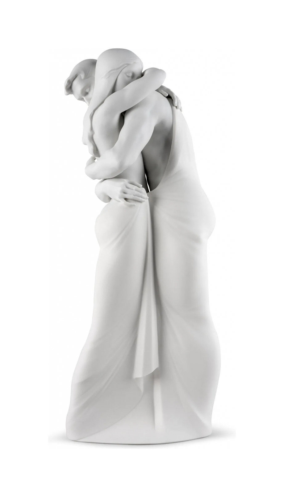Статуэтка Только ты и я 49 см белая, фарфор