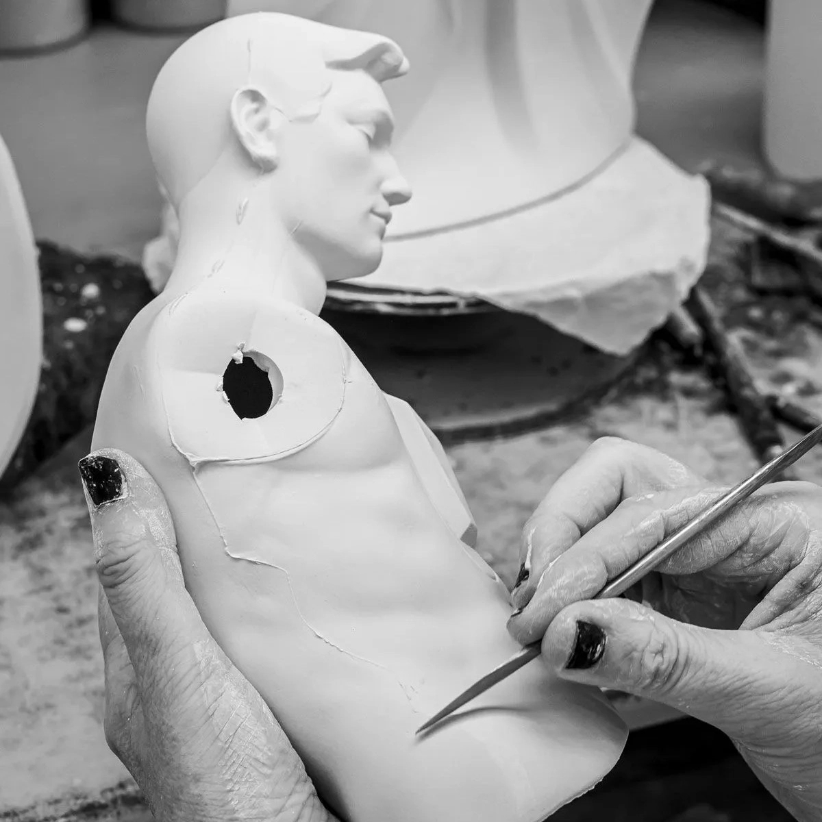 Статуэтка Только ты и я 49 см белая, фарфор Lladro 01009558