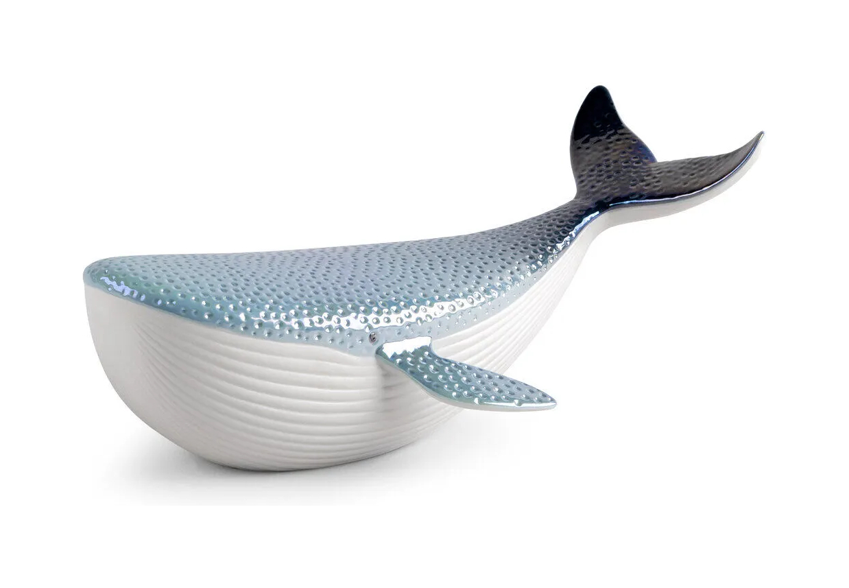 Статуэтка Маленький кит голубой, фарфор