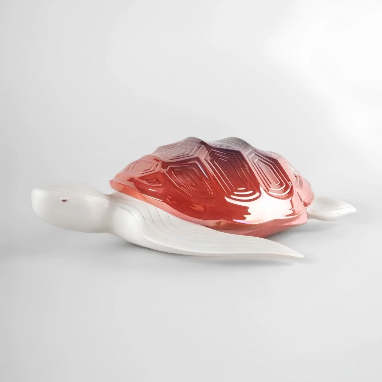 Статуэтка Черепаха 36х32 см красная, фарфор  Lladro 01009673