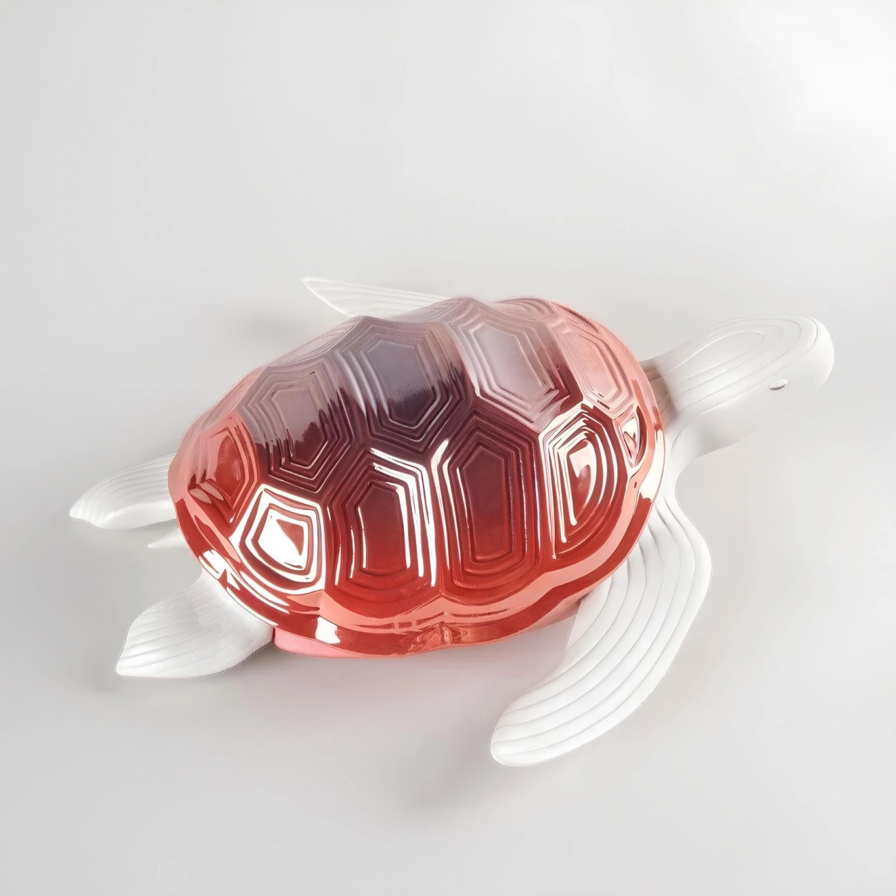 Статуэтка Маленькая черепаха 27х24 см красная, фарфор Lladro 01009674