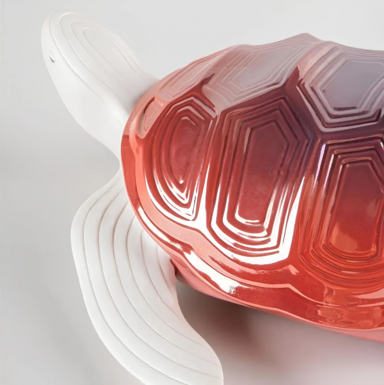 Статуэтка Маленькая черепаха 27х24 см красная, фарфор Lladro 01009674