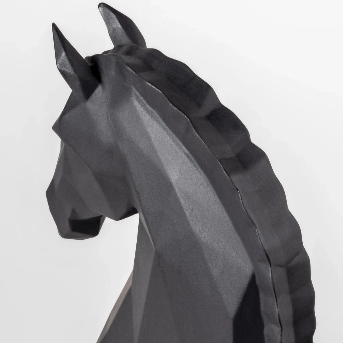 Статуэтка Лошадь 41 см чёрная, фарфор Lladro 01009796
