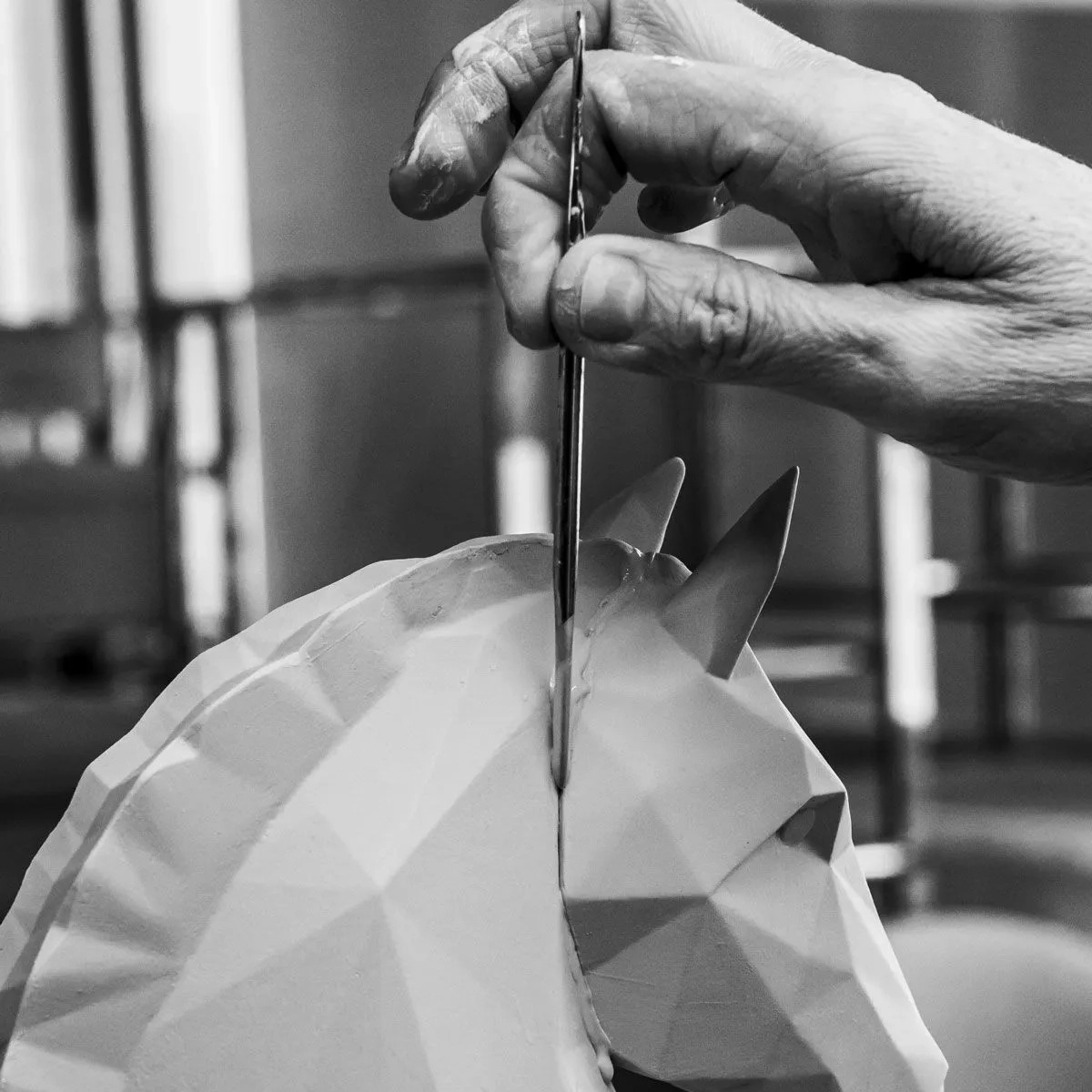 Статуэтка Лошадь 41 см чёрная, фарфор Lladro 01009796