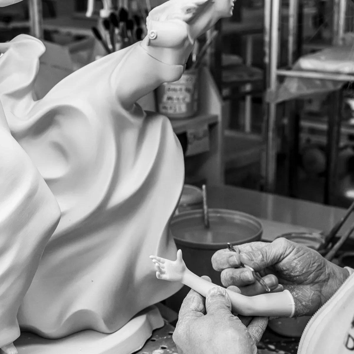 Статуэтка Ночное приближение 57х26 см тёмно-синяя, фарфор Lladro 01008741