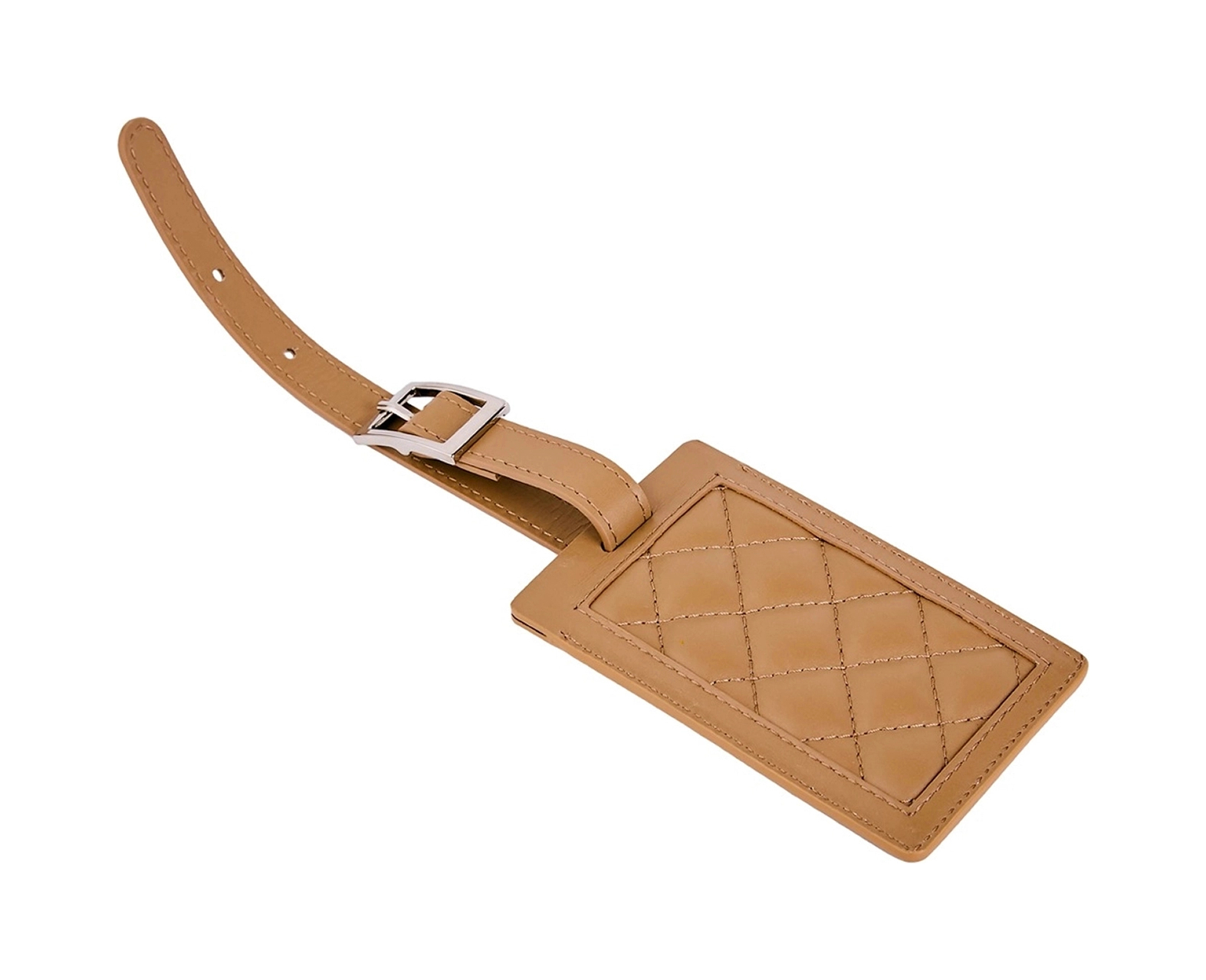 Багажная бирка HANDWOVEN кожа рыжая