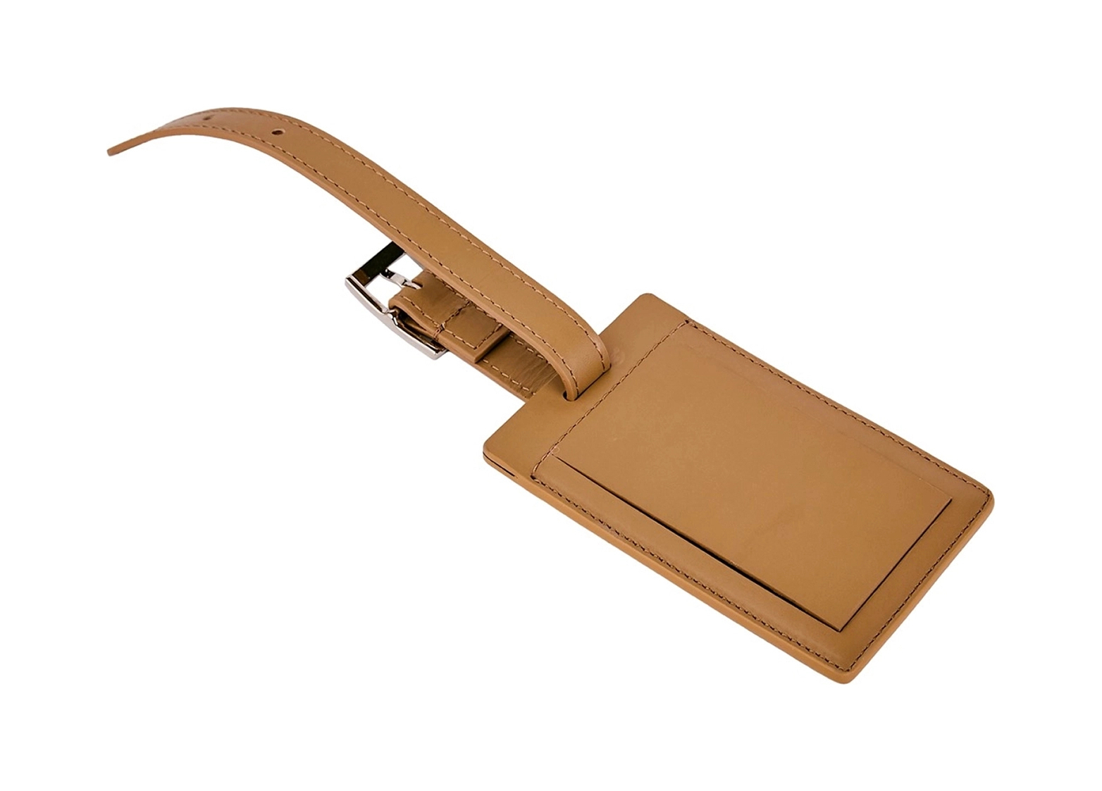 Багажная бирка HANDWOVEN кожа рыжая RIVIERE LTAG-PTRV42