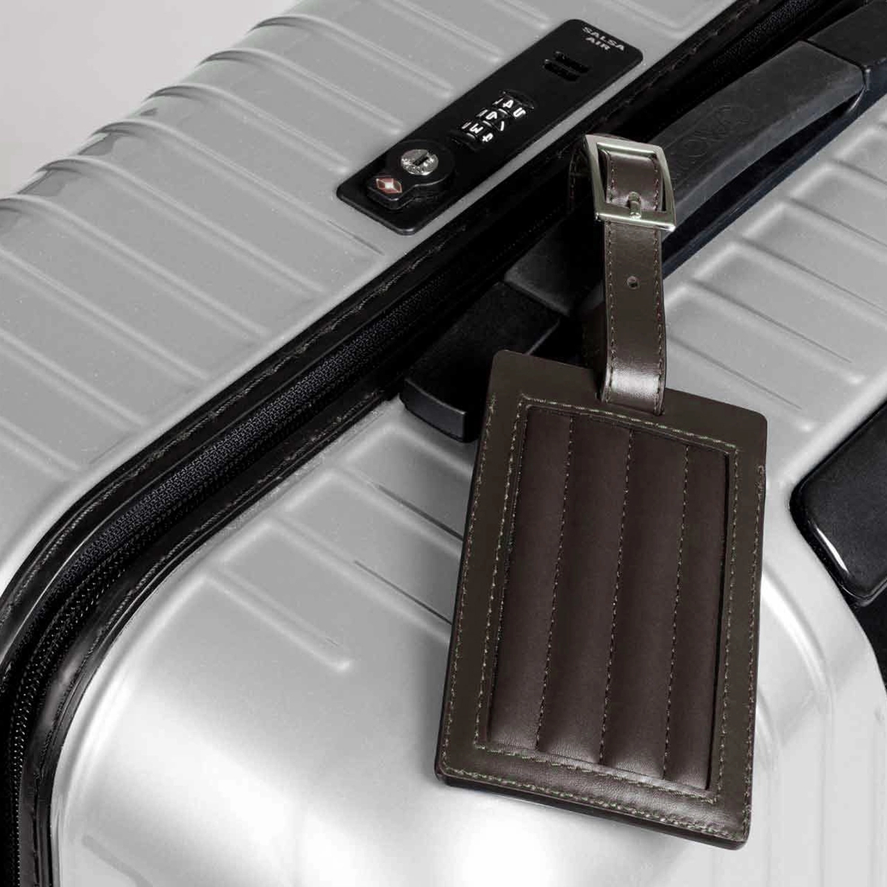 Багажная бирка HANDWOVEN кожа черная – 2