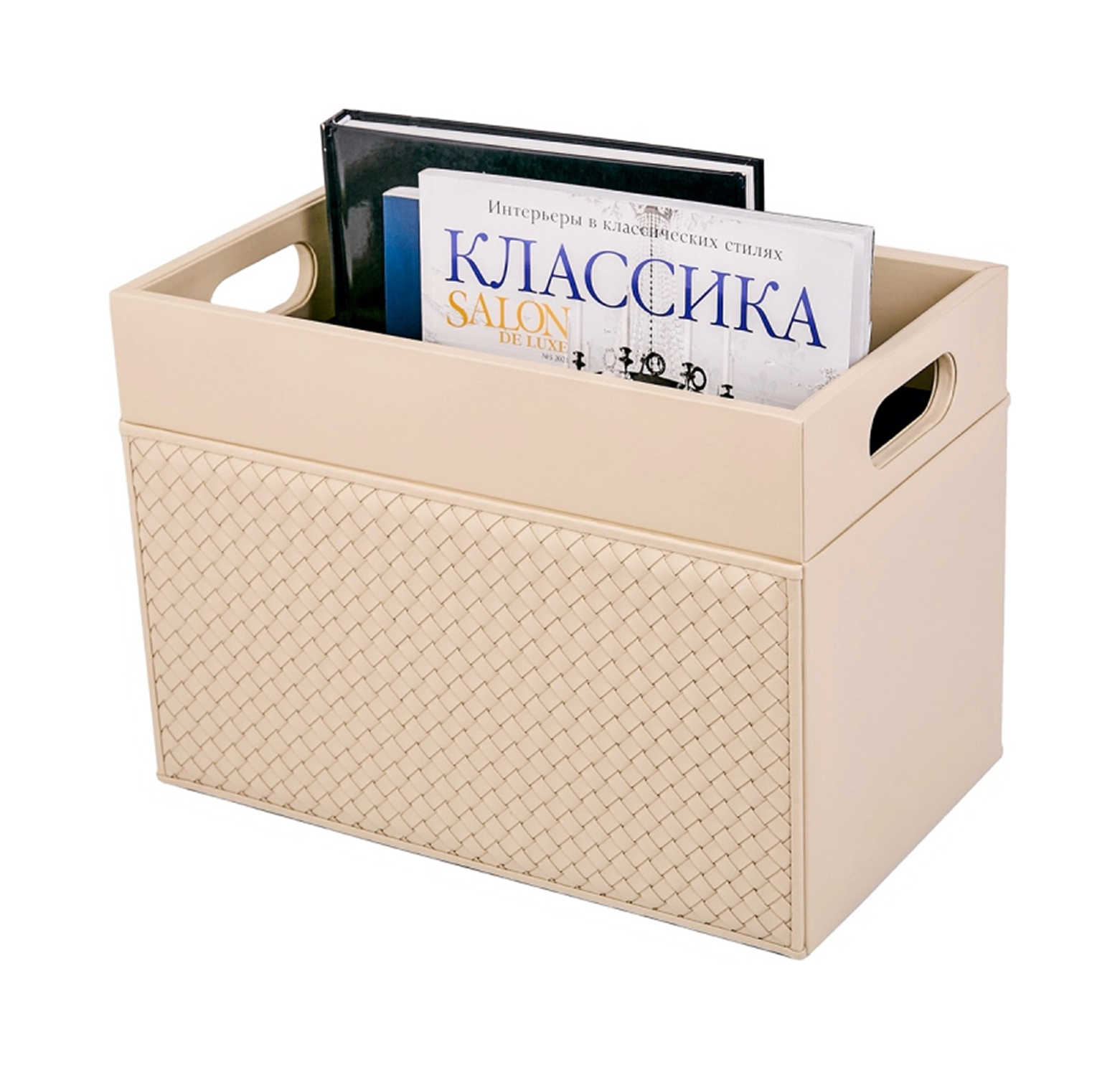 Журнальница EMY 35х25 см кожа бежевая RIVIERE PR-INTRV06