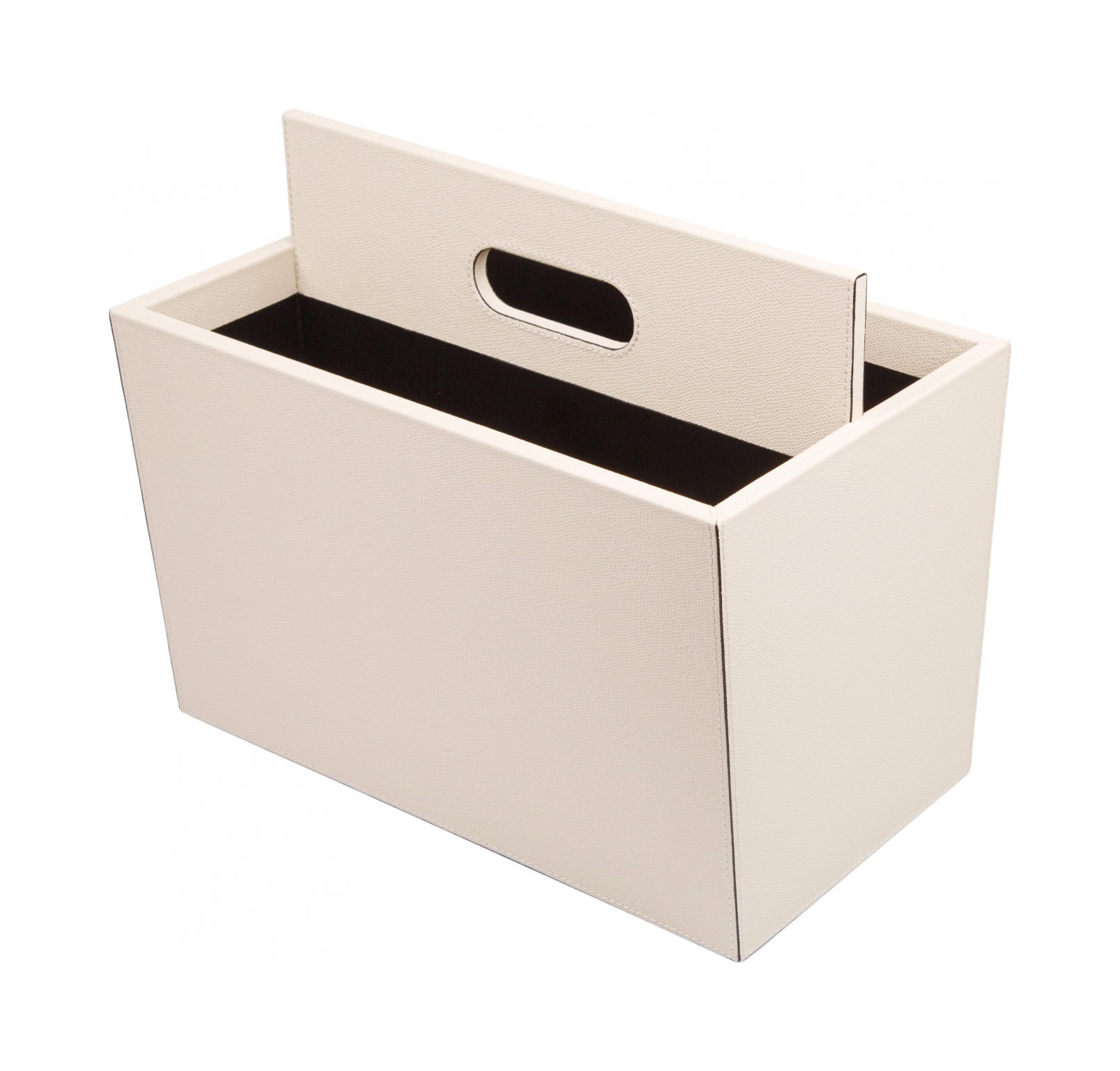 Журнальница DAILY 36х31 см кожа слоновая кость