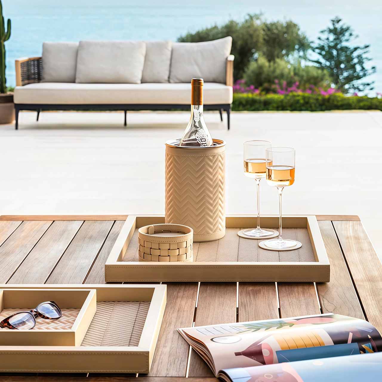 Подставки для стаканов BARCELLONA 10 шт кожа – 2