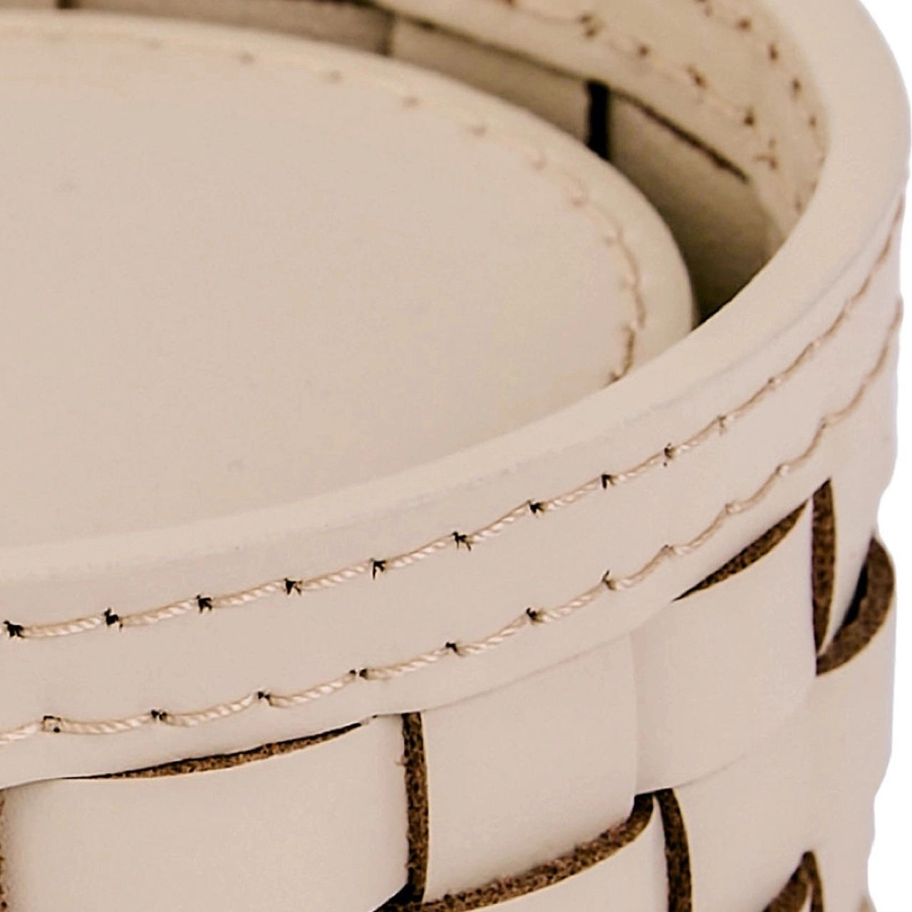 Подставки для стаканов BARCELLONA 10 шт кожа RIVIERE BK-CSRO06