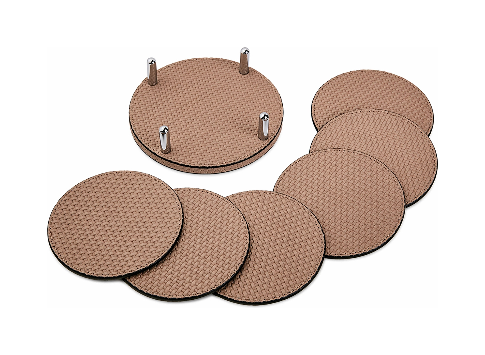 Подставки для стаканов DAVID 6 шт кожа – 2