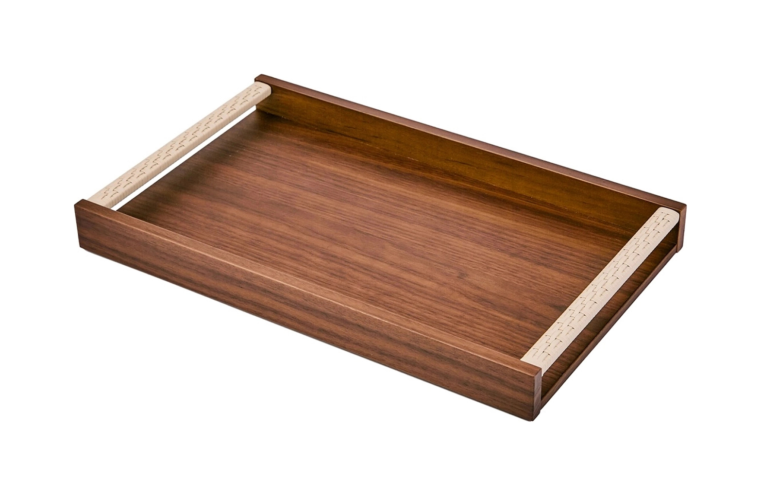 Поднос прямоугольный с ручками DAMA 39x24 см орех
