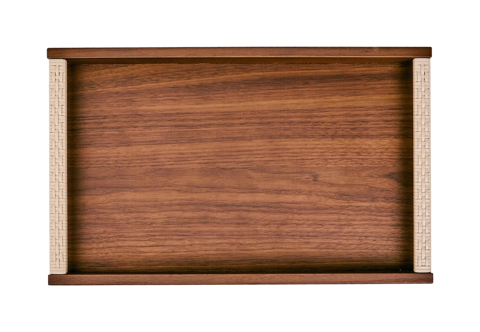 Поднос прямоугольный с ручками DAMA 39x24 см орех – 2