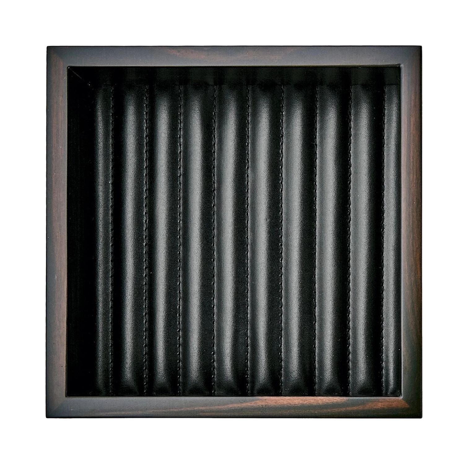 Мелочница FEBE 15х15 кожа, дерево черная – 2