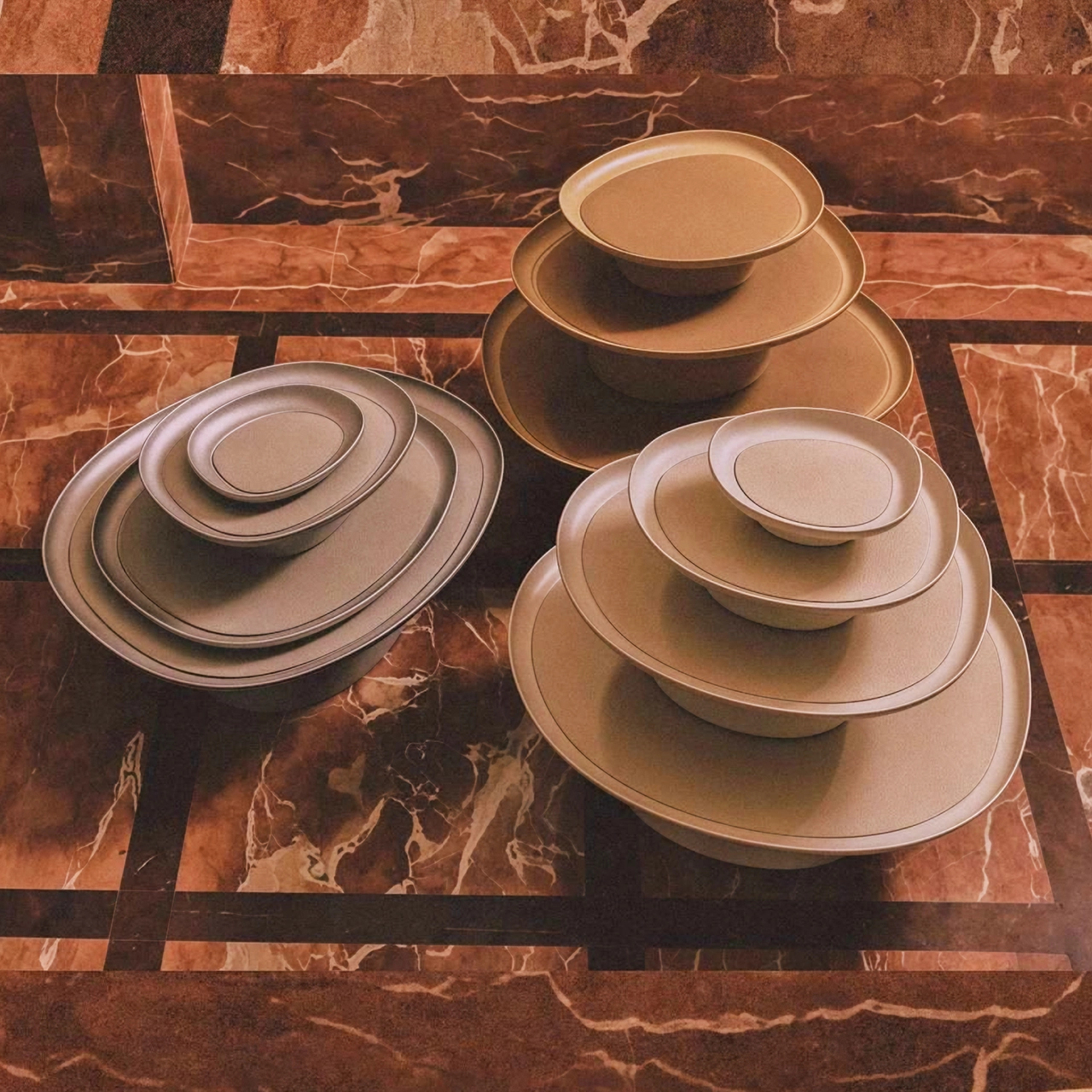 Поднос MARIS 26.5 x 23.5 см капучино GIOBAGNARA KWTV347CW4_1