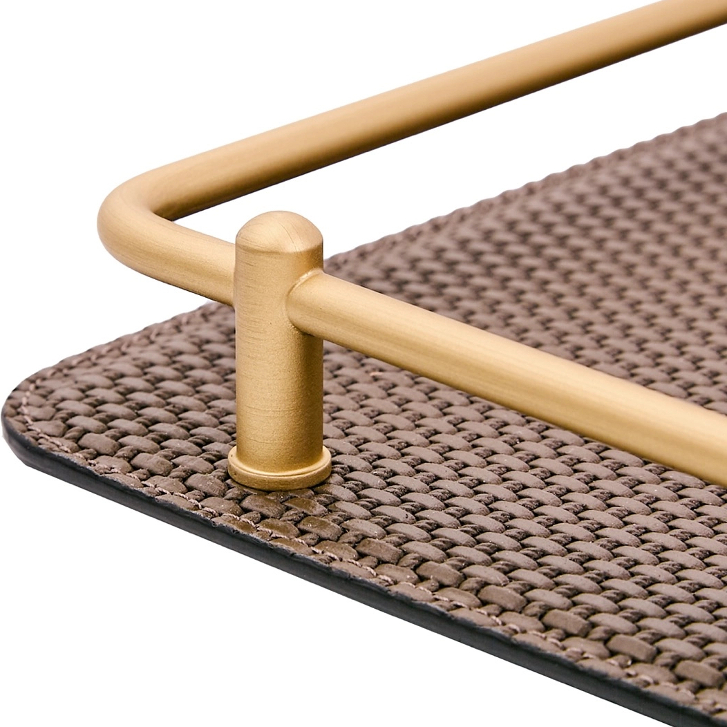 Поднос прямоугольный RONDO 28.5х38.5 см коричневый GIOBAGNARA TV502BRASSX96ST00