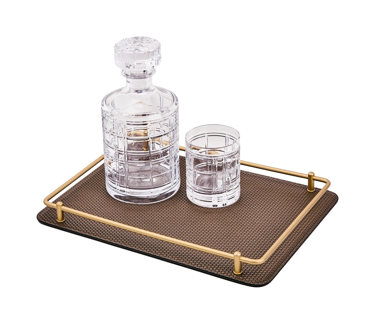 Поднос прямоугольный RONDO 28.5х38.5 см коричневый GIOBAGNARA TV502BRASSX96ST00