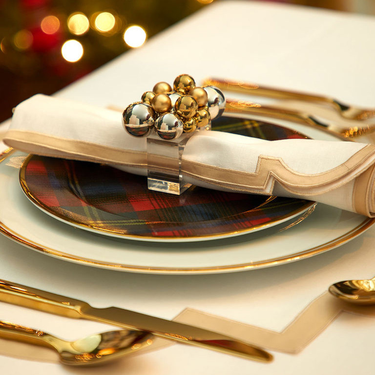 Набор из 4 десертных тарелок ALEXANDER фарфор Ralph Lauren Home 680721499001