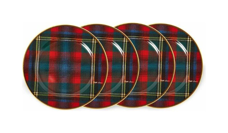 Набор из 4 десертных тарелок ALEXANDER фарфор Ralph Lauren Home 680721499001