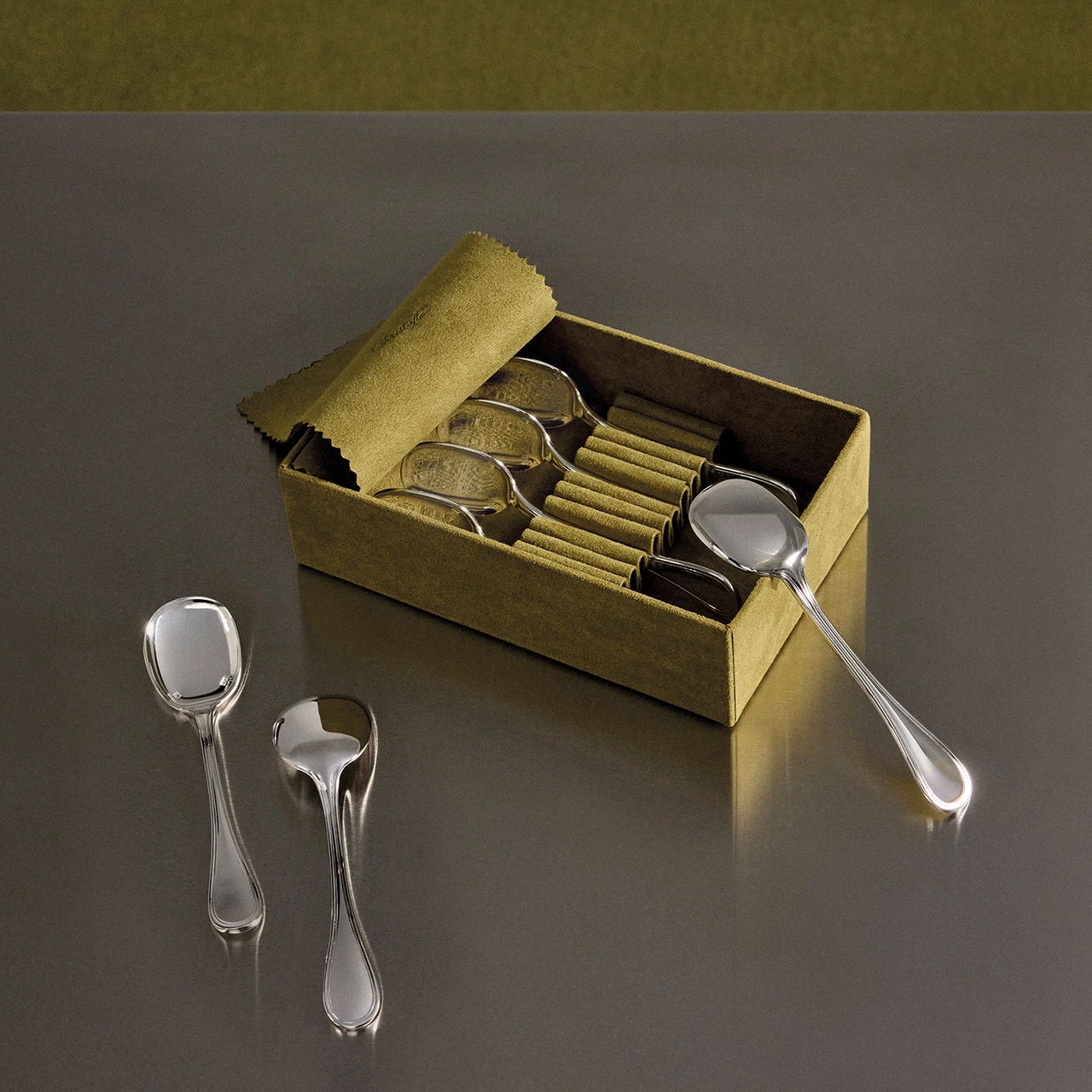 Набор чайных ложек ALBI 4 шт посеребрение Christofle B00021135