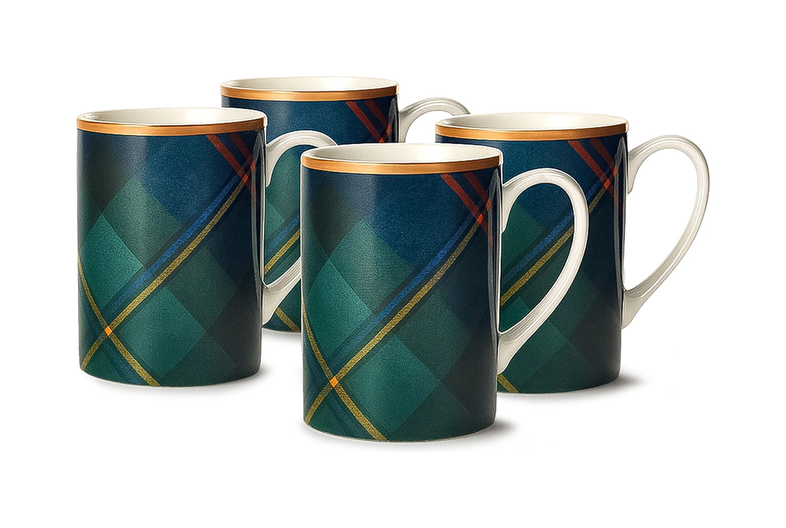 Набор из 4 кружек WEXFORD 385 мл фарфор