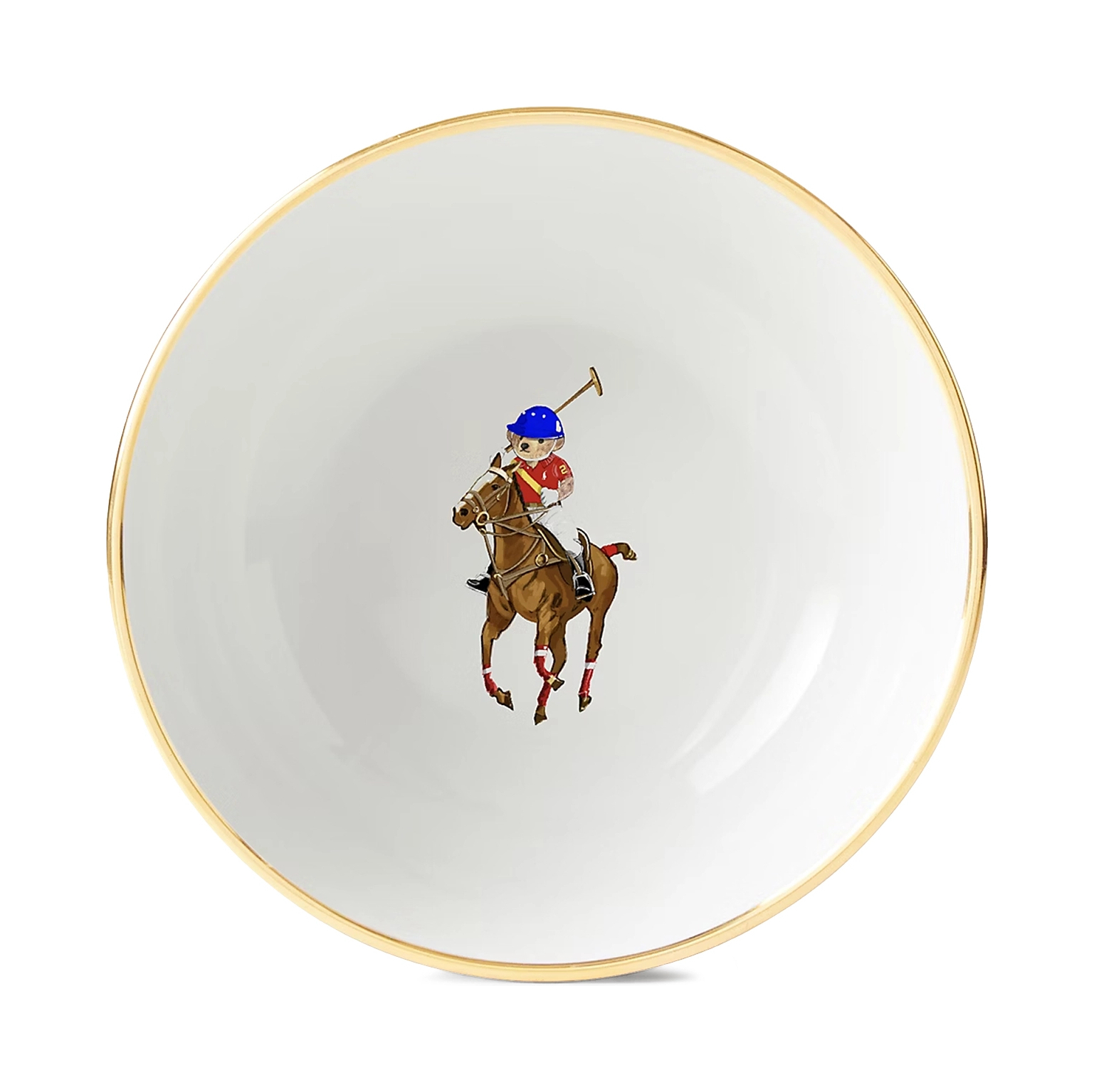 Набор из 4 тарелок POLO BEAR LUNAR фарфор Ralph Lauren Home 680974820001