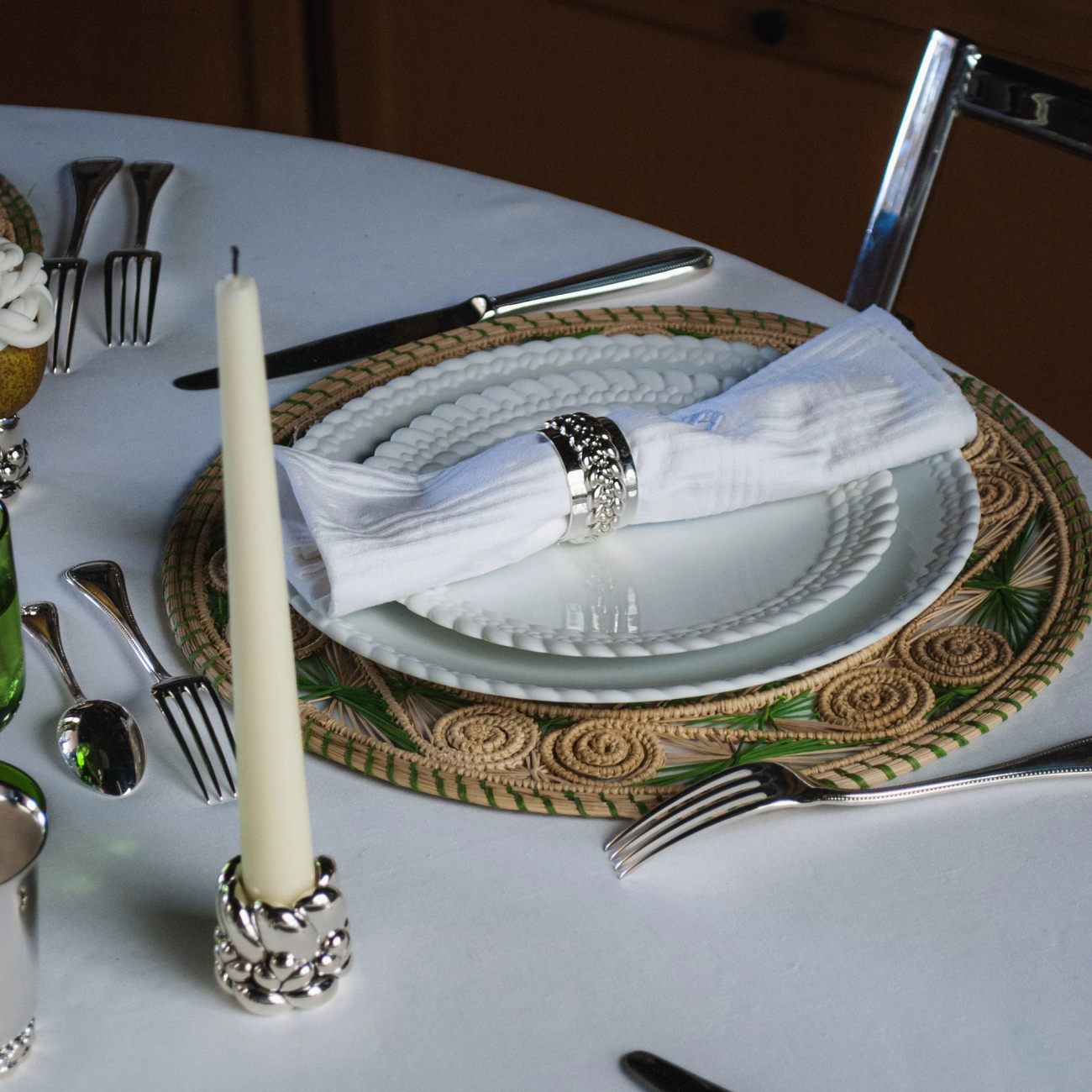 Подсвечник Babylone 4 см посеребрение Christofle B04210008
