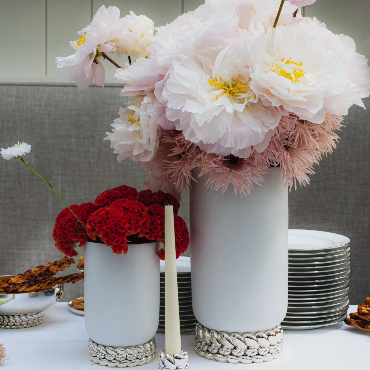 Ваза для цветов Babylone 30 см фарфор, посеребрение – 2