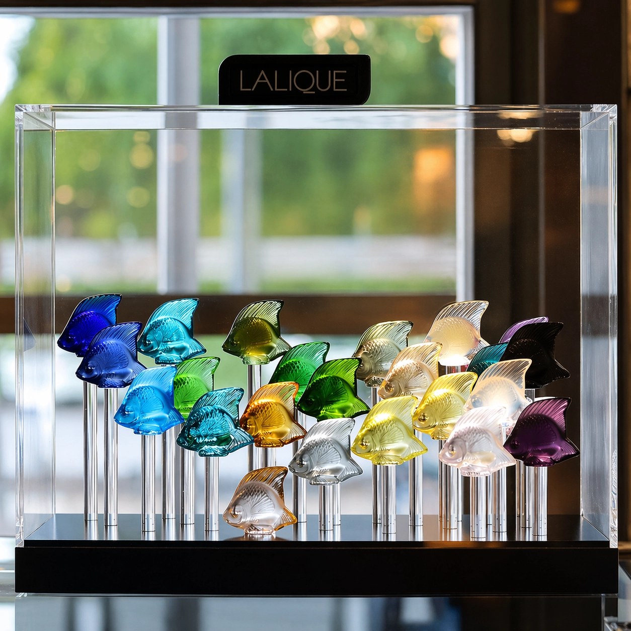 Аквариум для 25-ти рыбок прямоугольный 33 см плексиглас Lalique 10720500