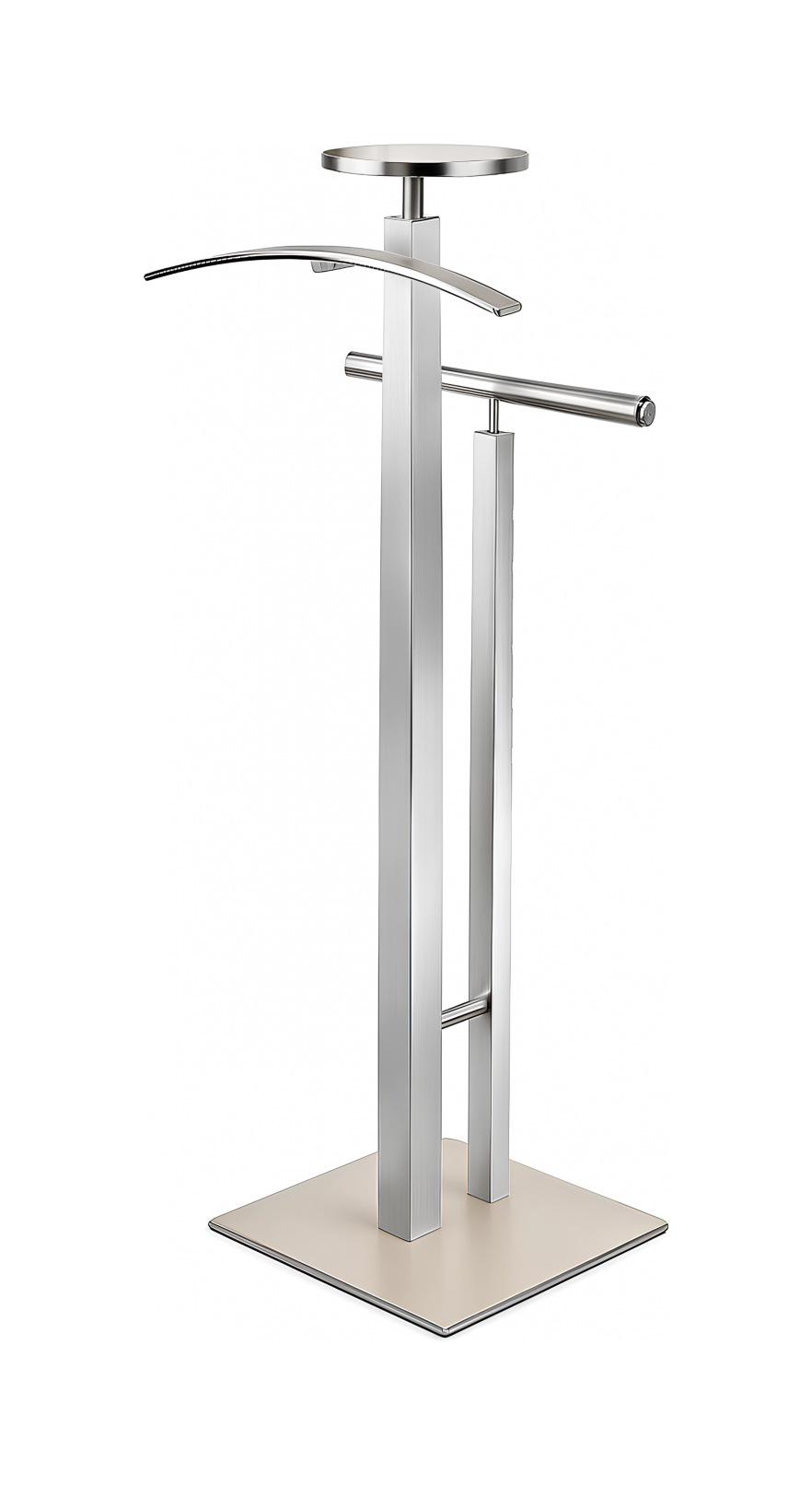 Вешалка для одежды VALET STAND 108 см панна кота, кожа, матовый хром